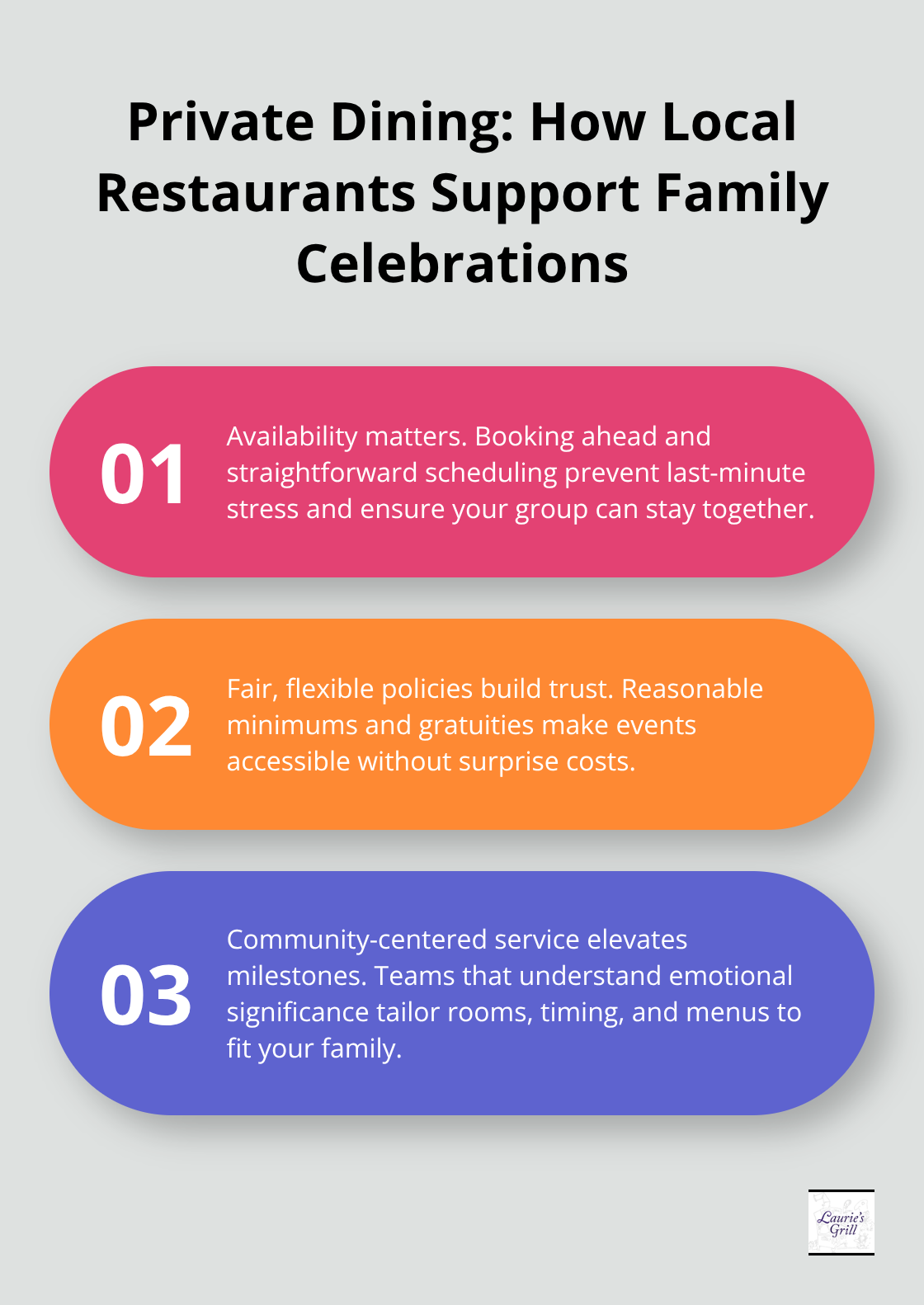 Three key ways private dining spaces elevate family events