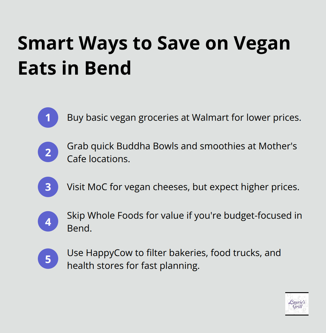 Quick tips to stretch your vegan dining budget and plan efficiently in Bend, Oregon
