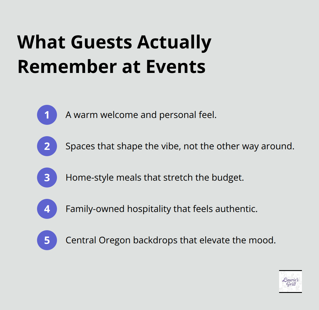 Five guest experience priorities that matter more than venue size or trends - Bend private event hosting