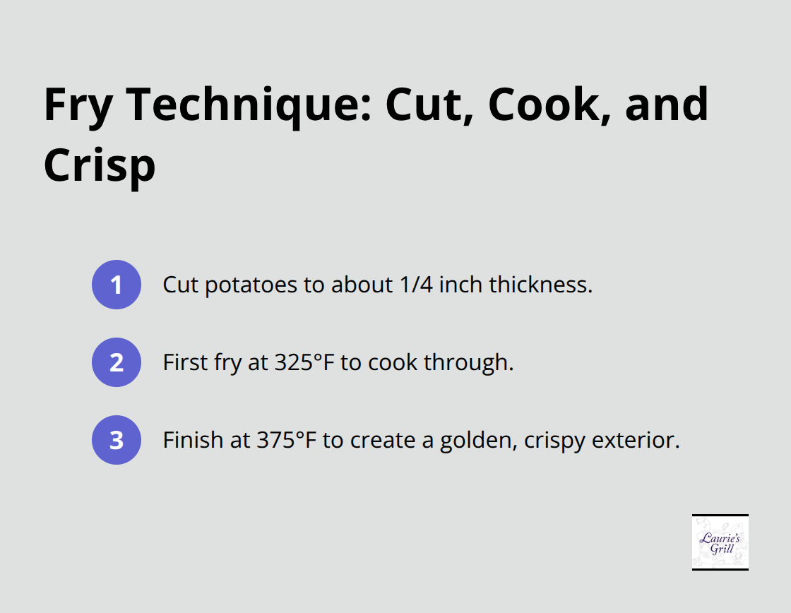Key steps to achieve crispy fries with fluffy centers - Burgers and fries Bend