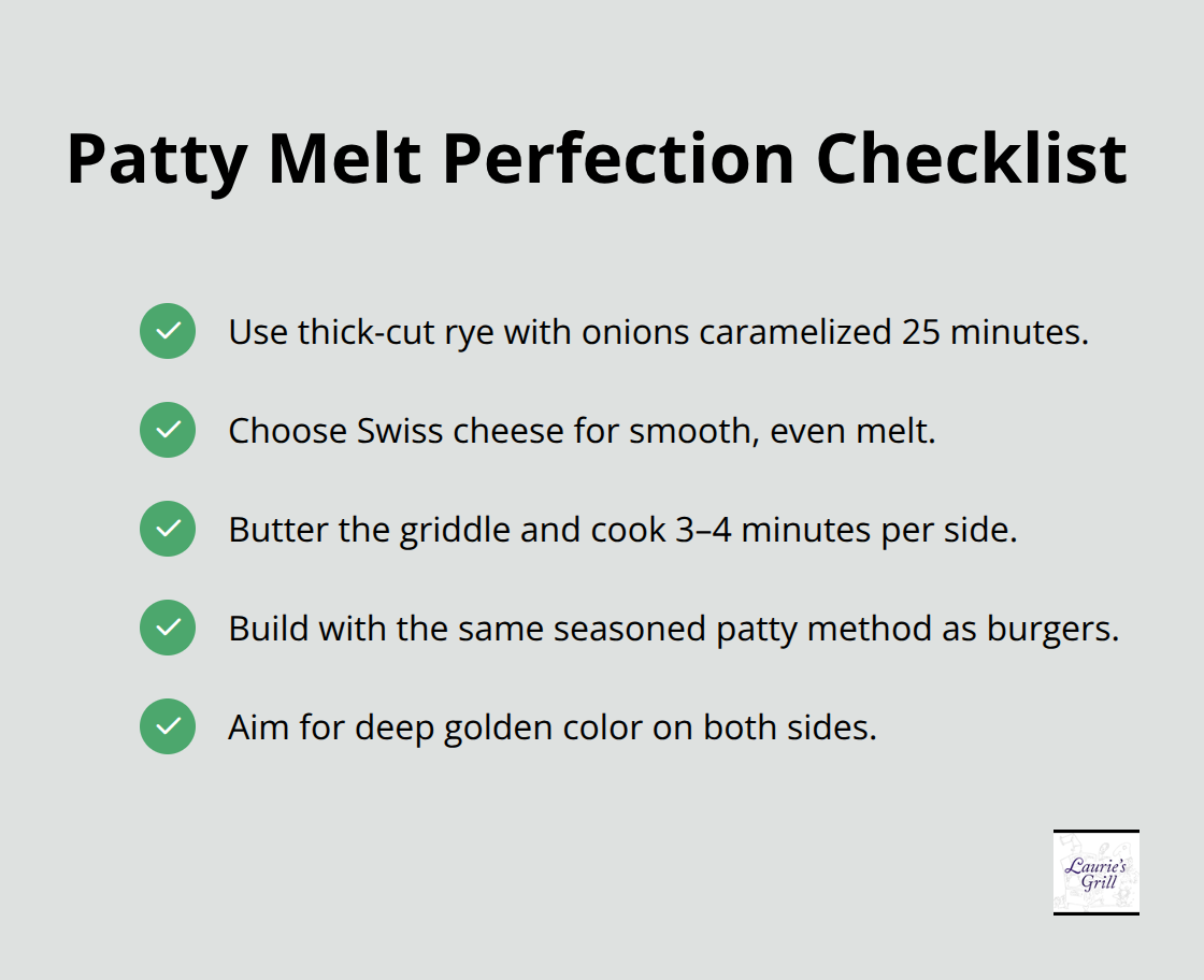 Key steps for a classic diner patty melt - classic diner food recipes