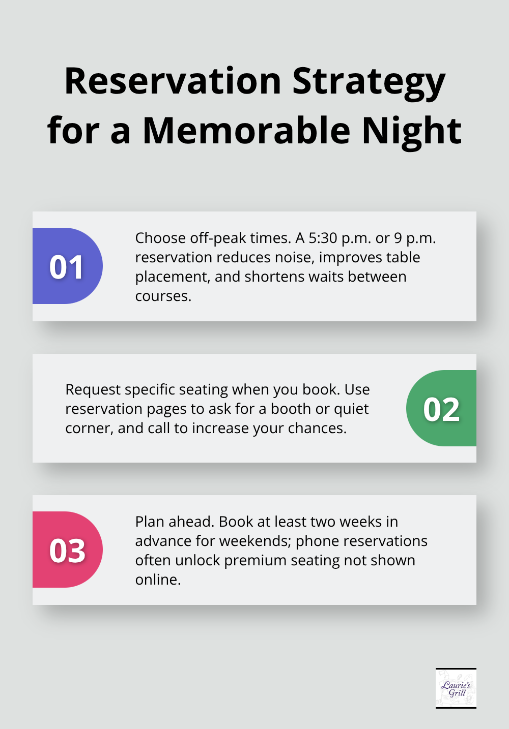 Three-step plan to time, request, and secure the best romantic seating in Bend. - date nights