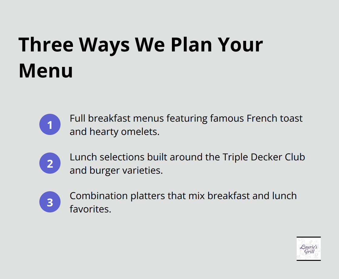 Overview of Laurie's Grill menu planning approaches for private events - private party venue bend oregon